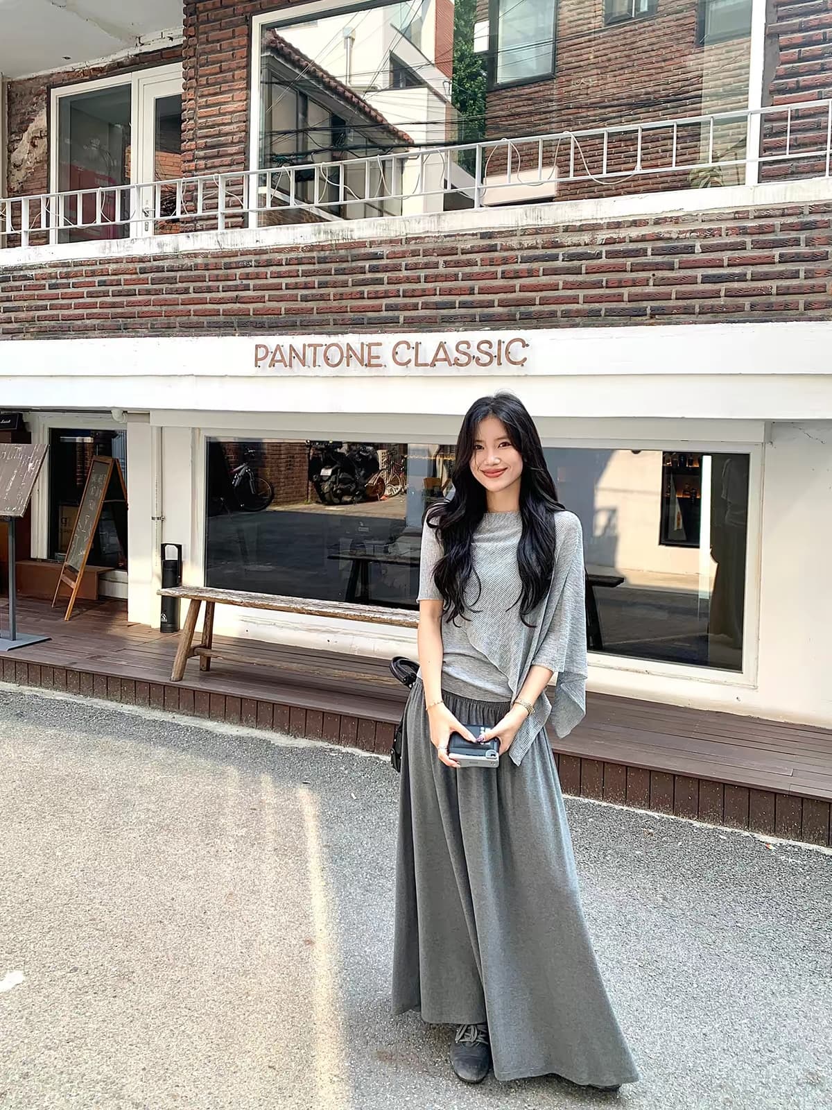 daqianwithu 필리핀 린 영화 부드럽다 프로 피부 부드러운 편안함 느긋한 숄 니트 스웨터 상세 이미지 2
