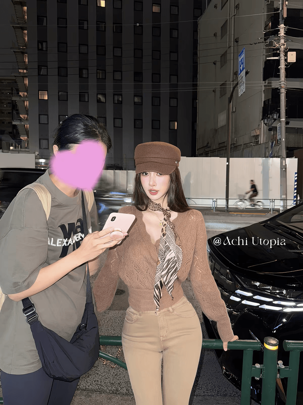 achi 대 또한 수영장 양 낙타 모헤어 화이트 V넥 홀로우 아웃 니트 기본 셔츠 맨위 여성 루즈핏 양모 스웨터 상세 이미지 2