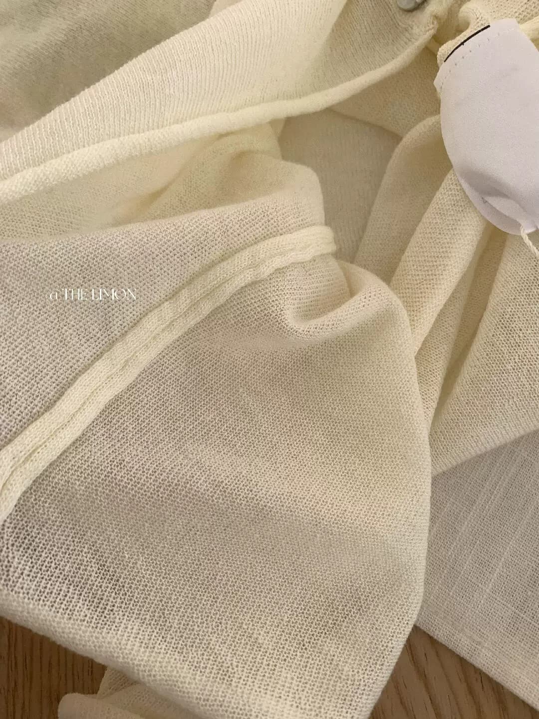 the lemon 여성 의류 한 부서 다용도 루즈핏 자외선 차단 니트 오픈 가디건 핑크색 맨위 상세 이미지 23