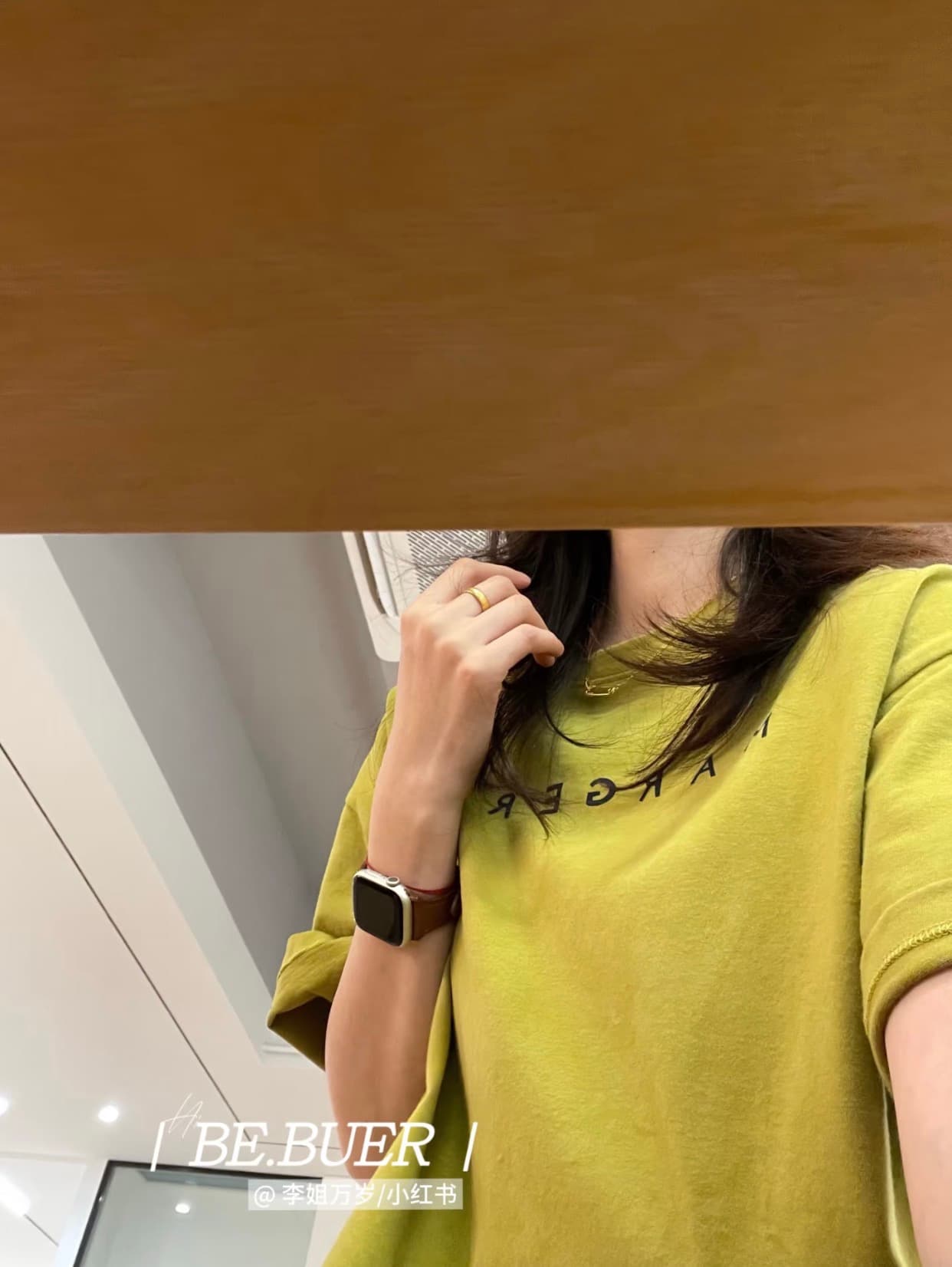 한 부서 느긋한 바람 알파벳 프린트 다용도 반팔 티셔츠 여성 봄 여름 루즈핏 캐주얼 슬림해 보이는 출퇴근 맨위 이미지 2