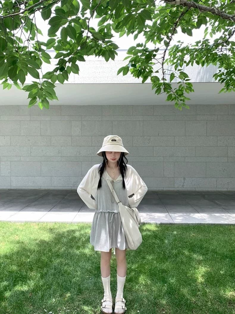 한 부서 베이지 색 니트 오픈 가디건 여성 2026 새로운 여름 얇은 스타일 자외선 차단 블라우스 외부 가져 가라. 상세 이미지 5
