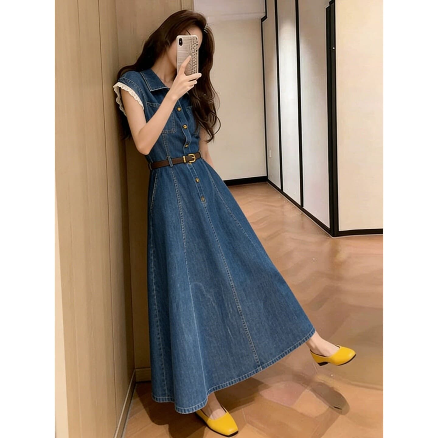 새로운 여성 의류 트렌드 클래식 패션 여름 한 부서 유럽 상품 부드러운 슬림해 보이는 2026 여름 새로운 드레스 이미지 5