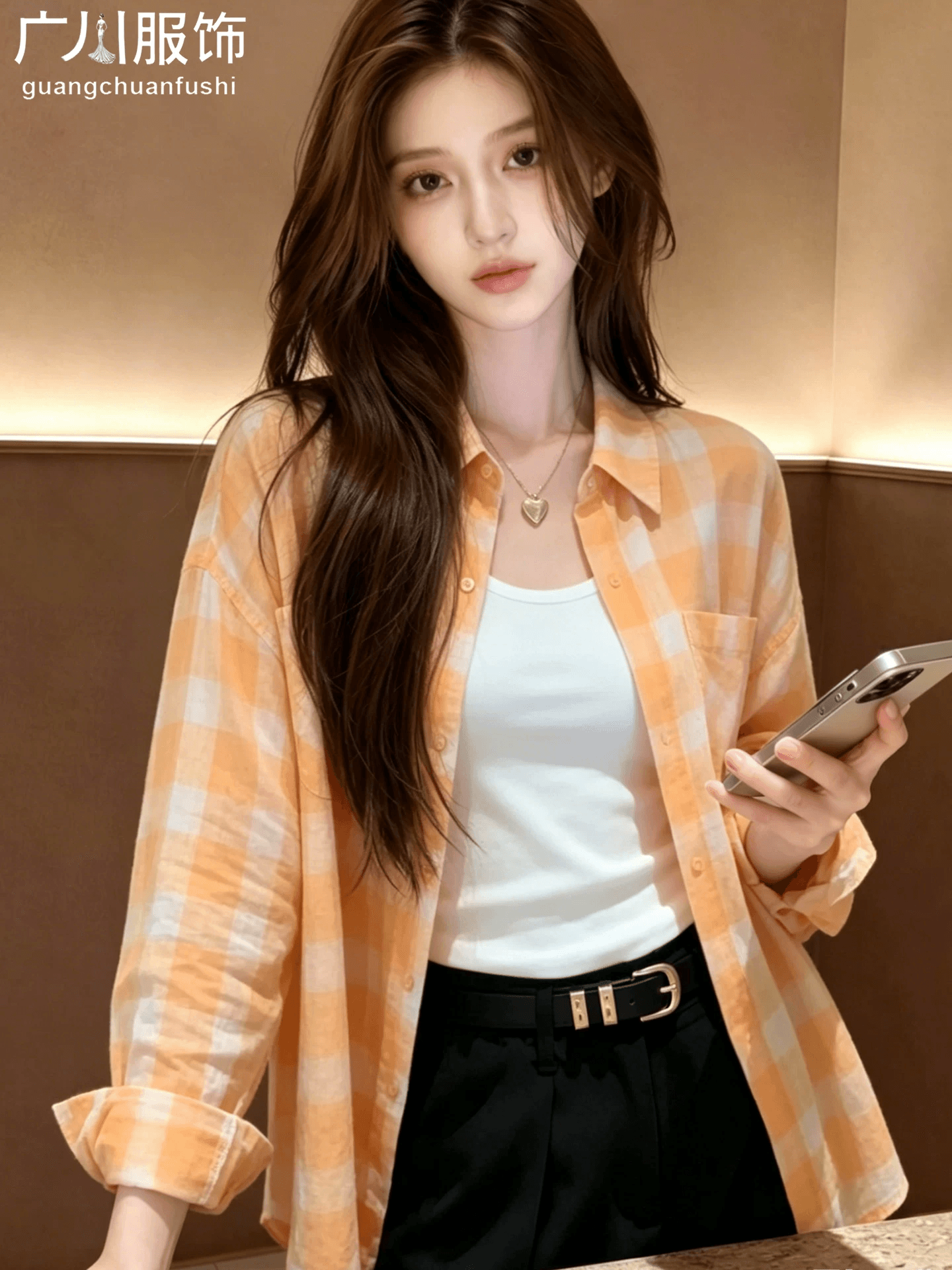 한 부서 느슨함 센스 체크무늬 자외선 차단 여성 셔츠 2026 여름 새로운 캐주얼 루즈핏 슬림해 보이는 다용도 작은 대중 맨위