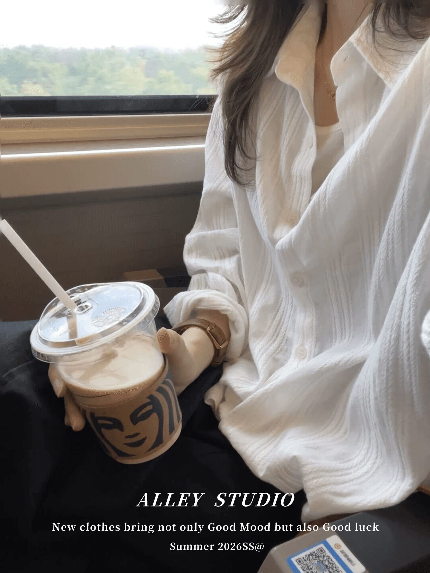 오래된 돈 바람 화이트 자카드 순면 여성 셔츠 여름 익스트림 제인 느긋한 있음 질감 품격 출퇴근 자외선 차단 셔츠 재킷
