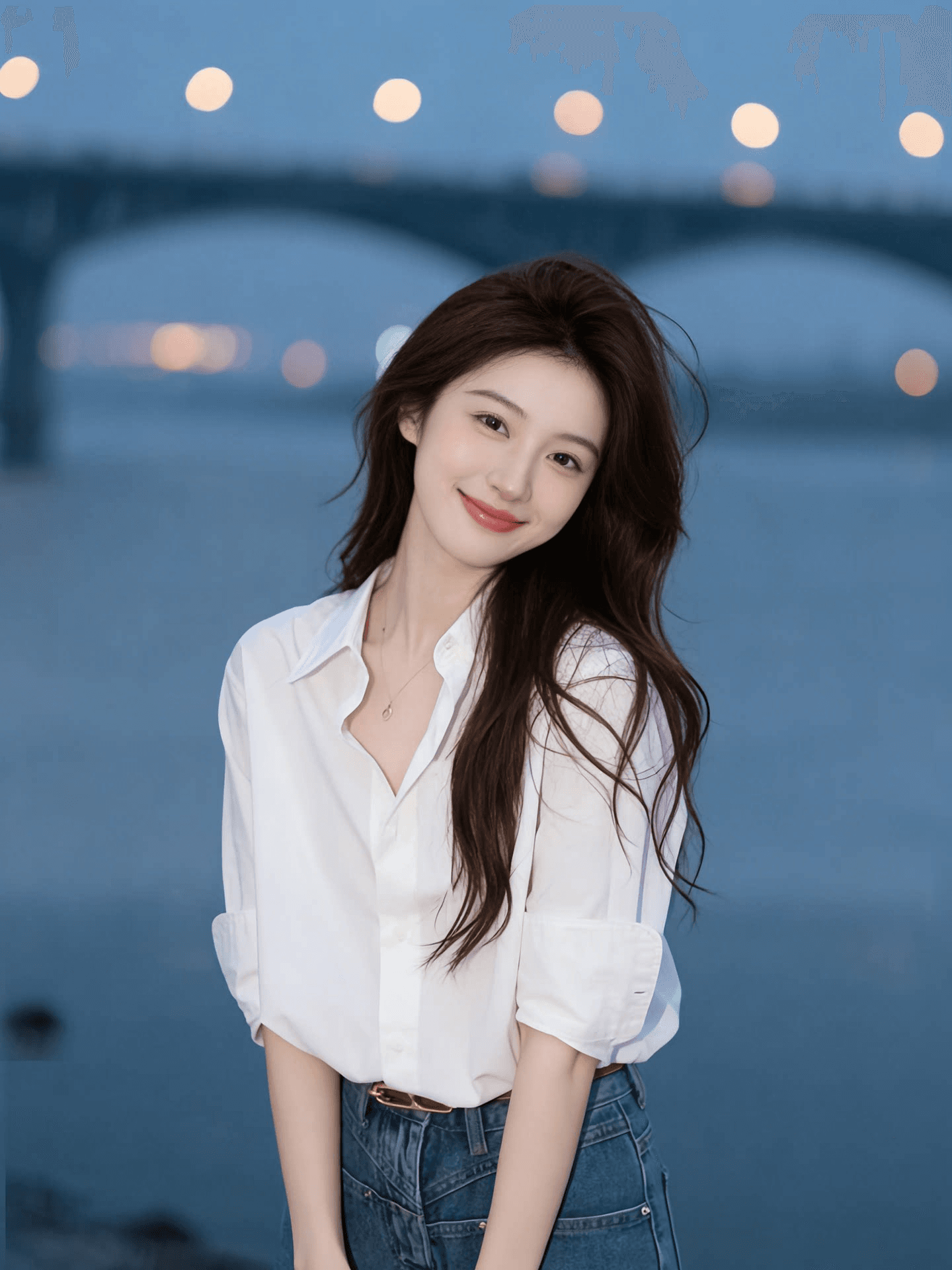 빛 럭셔리 지성 바람 화이트 폴로 칼라 싱글 줄 버튼 여성 셔츠 홍콩 느낌 chic 익스트림 제인 품격 루즈핏 다용도 맨위 이미지 2