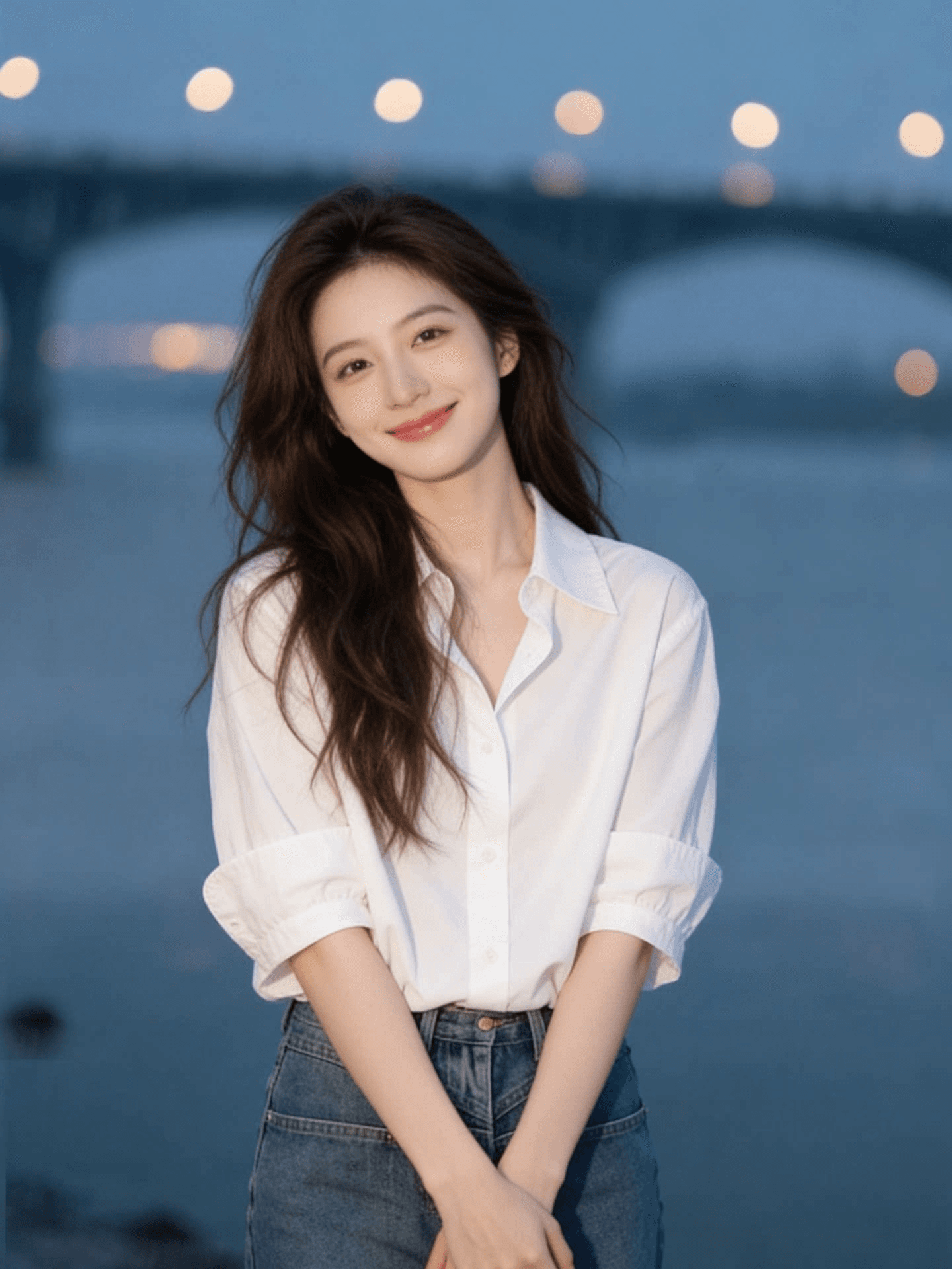 빛 럭셔리 지성 바람 화이트 폴로 칼라 싱글 줄 버튼 여성 셔츠 홍콩 느낌 chic 익스트림 제인 품격 루즈핏 다용도 맨위 이미지 3