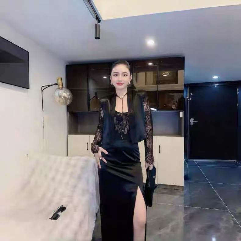 바다 측면 심장 언어 프랑스식 로얄 자매 패치워크 레이스 소매 재킷 패션 우아함 봄 여름 얇은 스타일 디자인 센스 재킷 상세 이미지 5