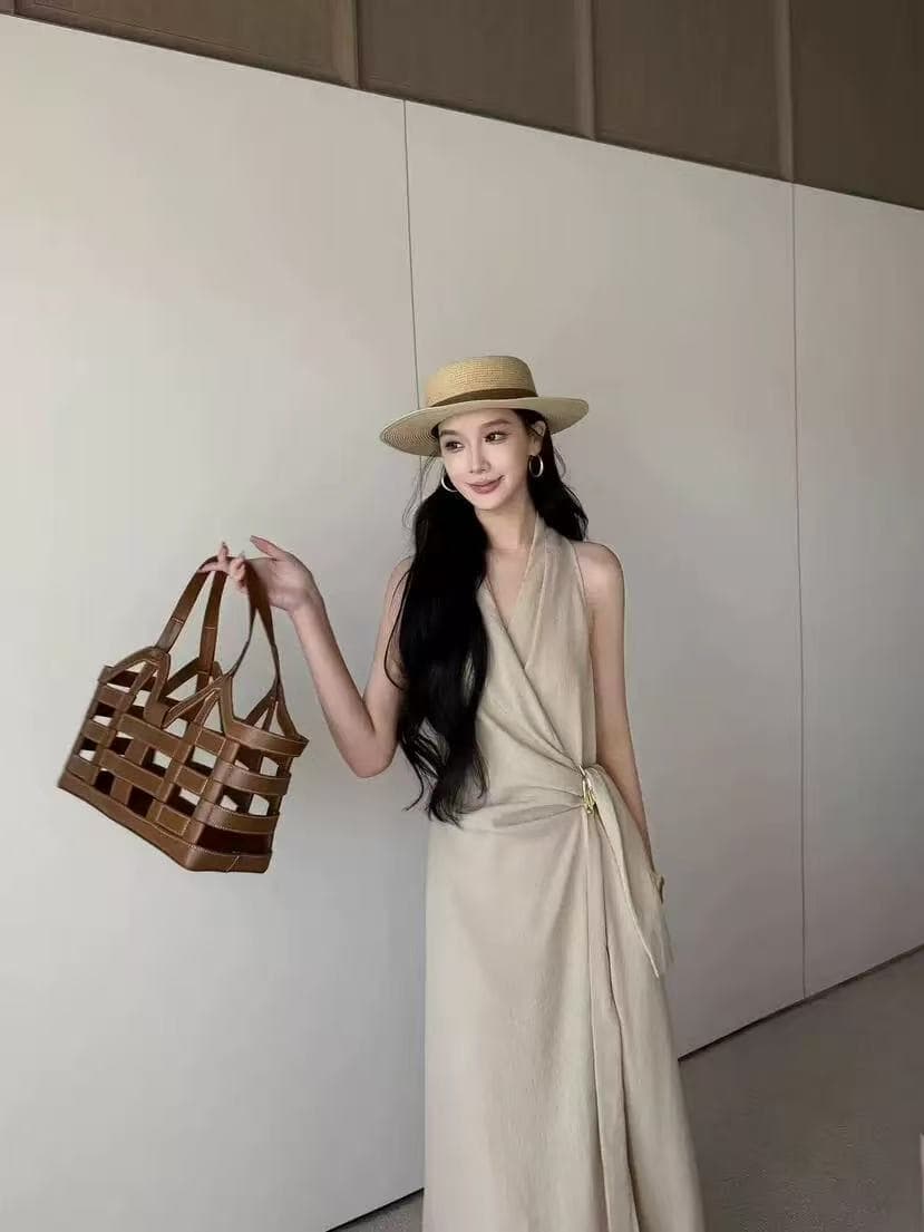 있음 후안 같은 단락 월요일 가져 가라. 철 2026 자이언트 잘 생긴 여성 드레스 슬림해 보이는 민소매 행침 목 슬립 치마 상세 이미지 5