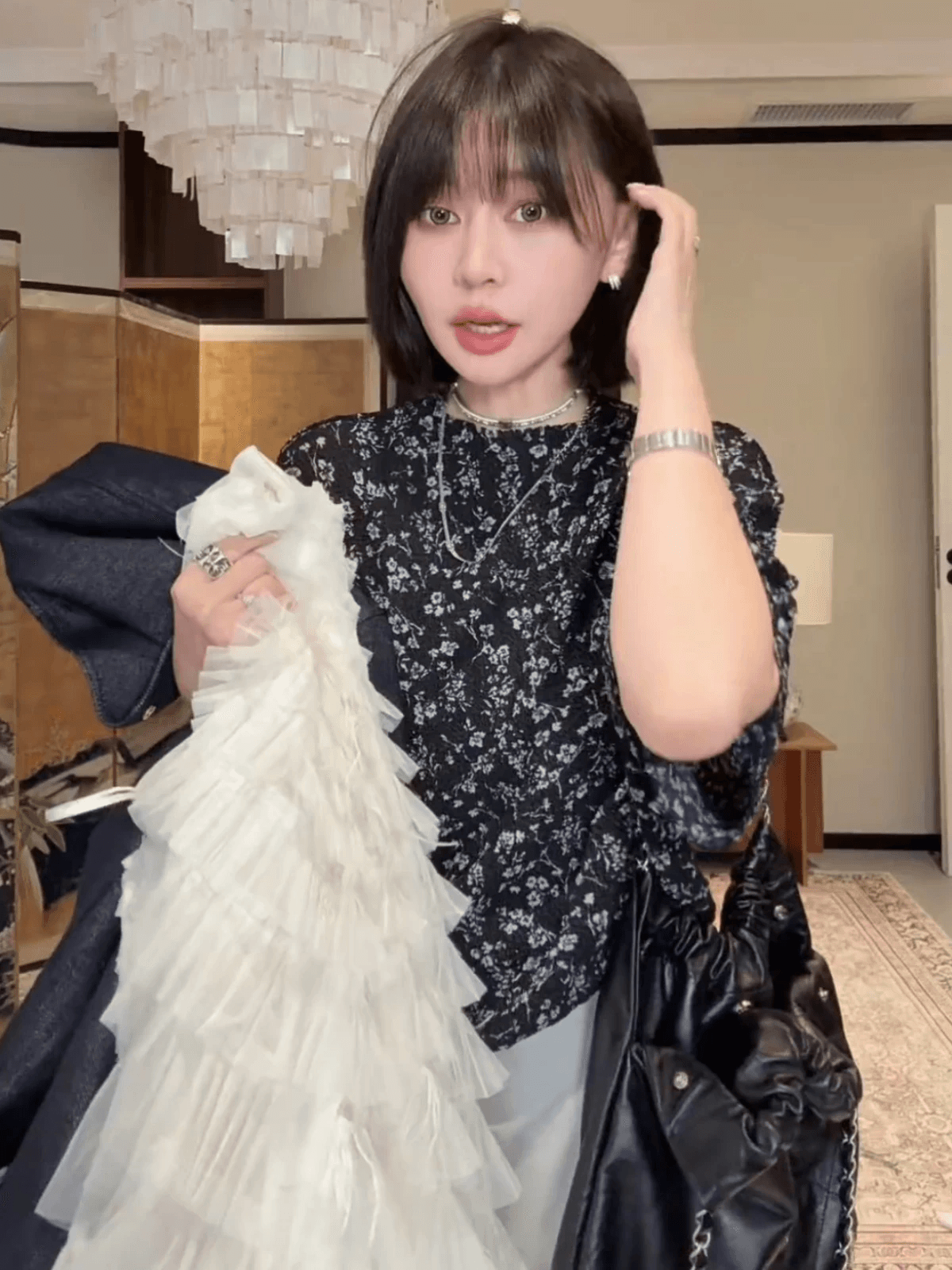lan deur 필라델피아 공동 레트로 세 하우스 바람 연령 감소 꽃무늬 다용도 문예 바람 셔츠 맨위 상세 이미지 3