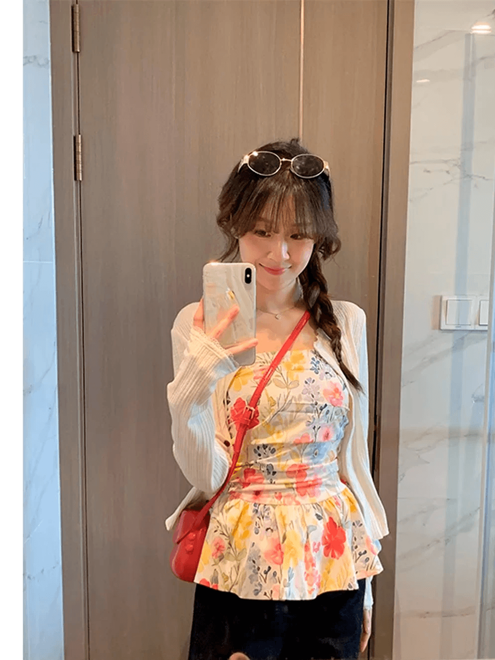 아름다운 우아함 고급 휴가 바람 순수한 욕망 고유 한 가벼움 소녀 센스 뒤로 명중 가져 가라. 미끄럼 방지 포장 가슴 조끼 맨위 상세 이미지 4
