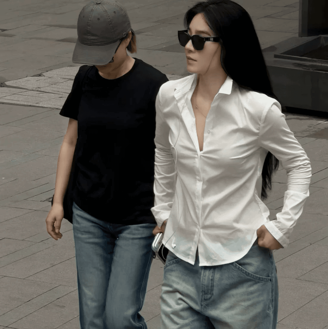 한 부서 항구 바람 레트로 검정색 폴로 칼라 긴팔 여성 셔츠 여름 디자인 센스 작은 대중 캐주얼 품격 슬림해 보이는 맨위 상세 이미지 2