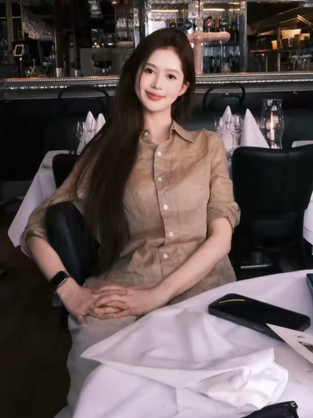 오래된 돈 바람 착용 가져 가라. 카키 색 긴팔 자외선 차단 여성 셔츠 여름 얇은 외부 가져 가라. 얇고 가벼운 통기성 셔츠 작은 셔츠 맨위 상세 이미지 2