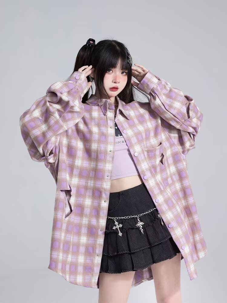 아메리칸 얇은 스타일 긴팔 셔츠 일본식 항구 바람 루즈핏 셔츠 남녀 봄 여름 트렌드 다용도 커플 캐주얼 재킷 상세 이미지 2