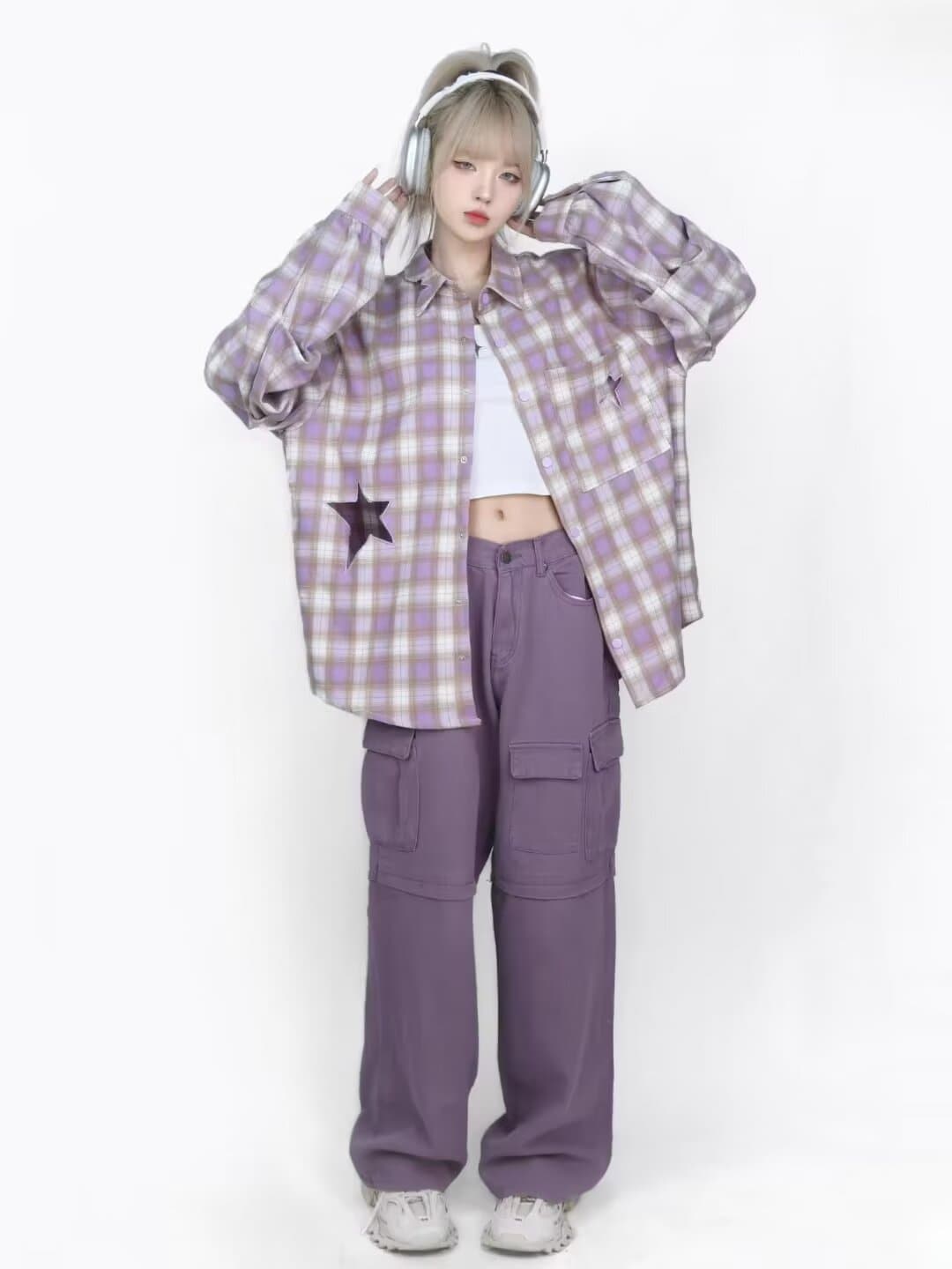 아메리칸 얇은 스타일 긴팔 셔츠 일본식 항구 바람 루즈핏 셔츠 남녀 봄 여름 트렌드 다용도 커플 캐주얼 재킷 상세 이미지 6