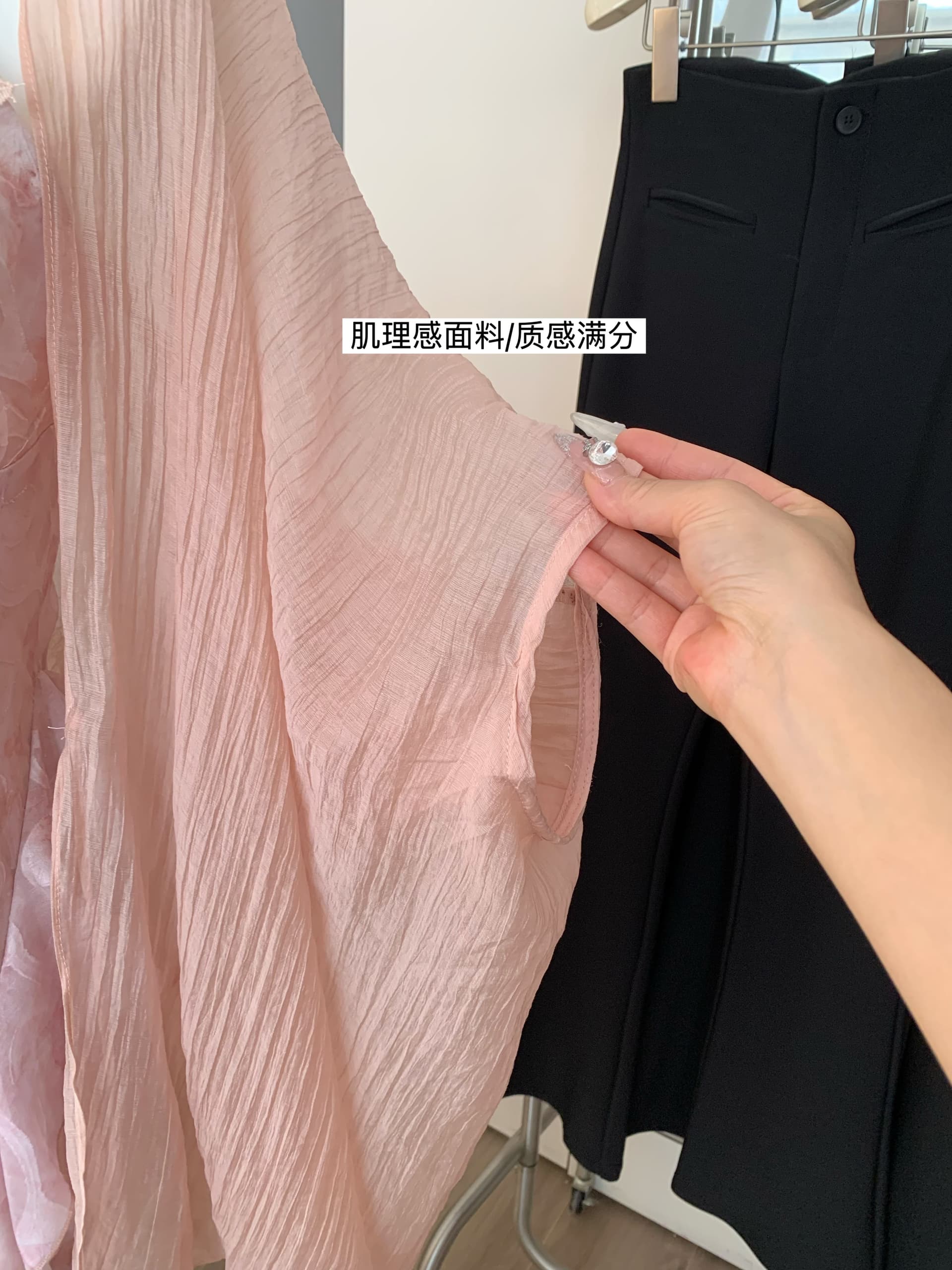暮 시간 꽃 차오 헤일로 염색 꽃무늬 여성 드레스 프랑스식 자수 패치워크 오프숄더 슬립 롱 스커트 상세 이미지 5