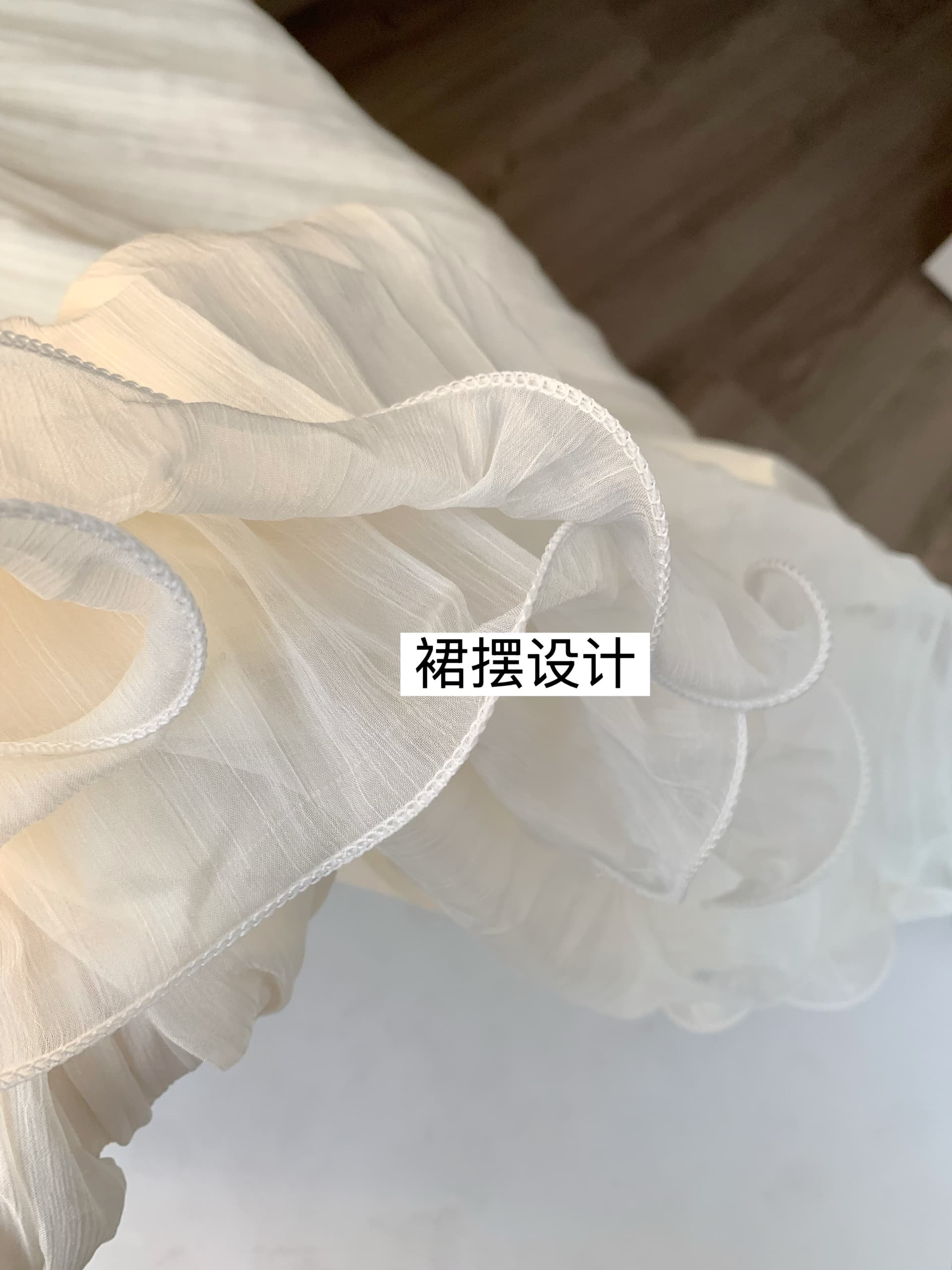 the lemon 광저우 열세 개 여성 의류 프랑스식 분위기 센스 허리밴드 플리츠 반신 스커트 대 치마 롱 스커트 상세 이미지 10
