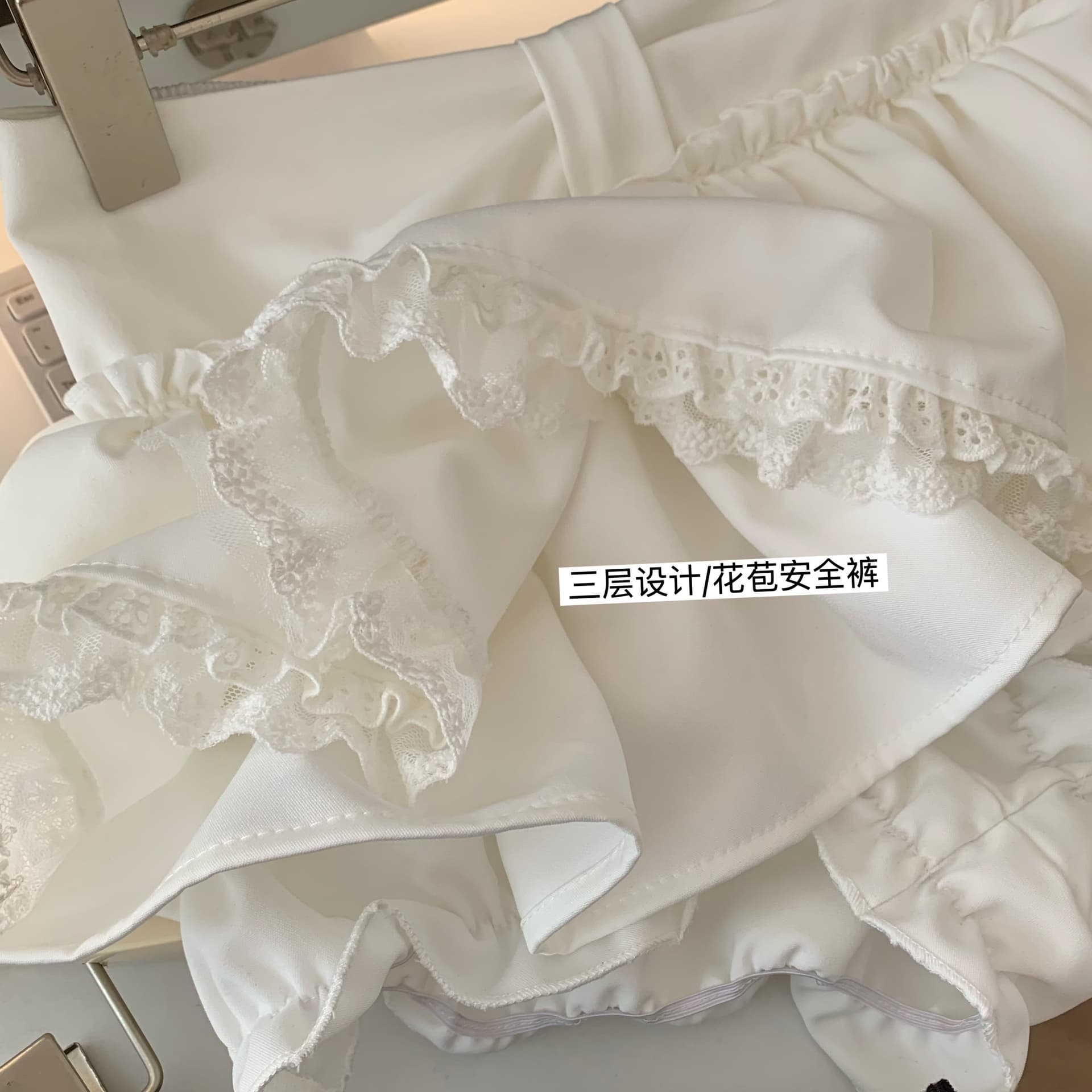 발레 치마 하트 비트 프랑스식 무거운 작업 반신 스커트 여성 가을 겨울 레이스 슬림해 보이는 한 마디 발레 미니 스커트 퍼프 스커트 이미지 5