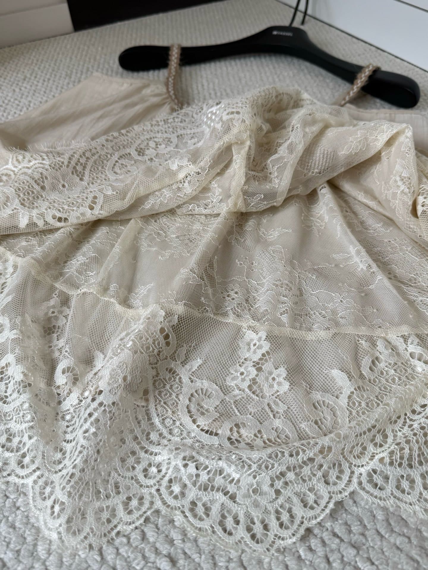 주간 실크 아세트산 레이스 캐미솔 작은 말 프린트 느긋한 아마 고급 슬림해 보이는 캐주얼 바지 상세 이미지 17