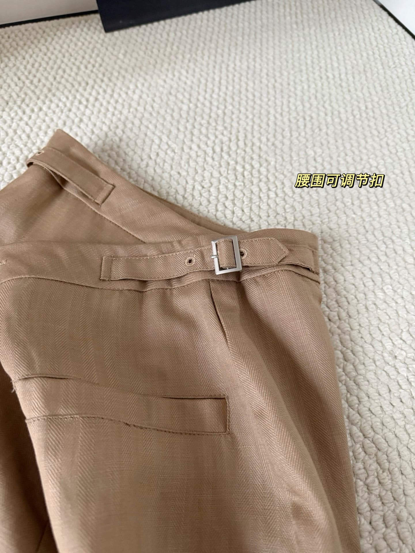 느슨함 오래된 돈 무거운 작업 훅 제직 홀로우 아웃 조끼 다용도 슬림해 보이는 주간 실크 아마 허리 둘레 디자인 센스 중간 스커트 상세 이미지 5