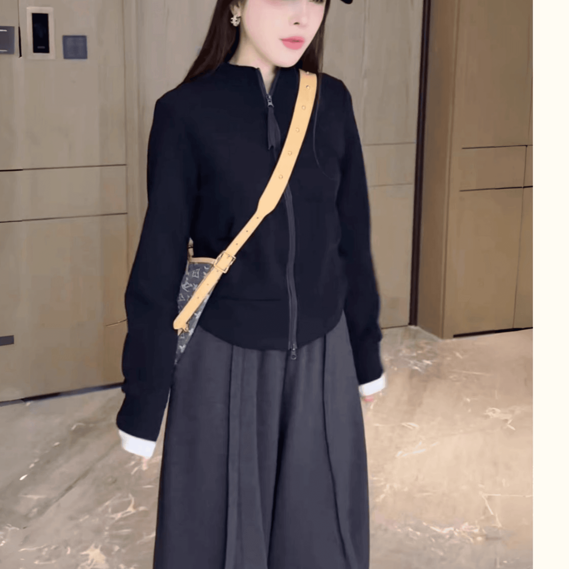 가을 겨울 자이언트 잘 생긴 ~ 중 후드티 여성 2026 폭발 빅 사이즈 지방 mm 패션 루즈핏 외국 가스 더블 지퍼 카디건 코트 이미지 5