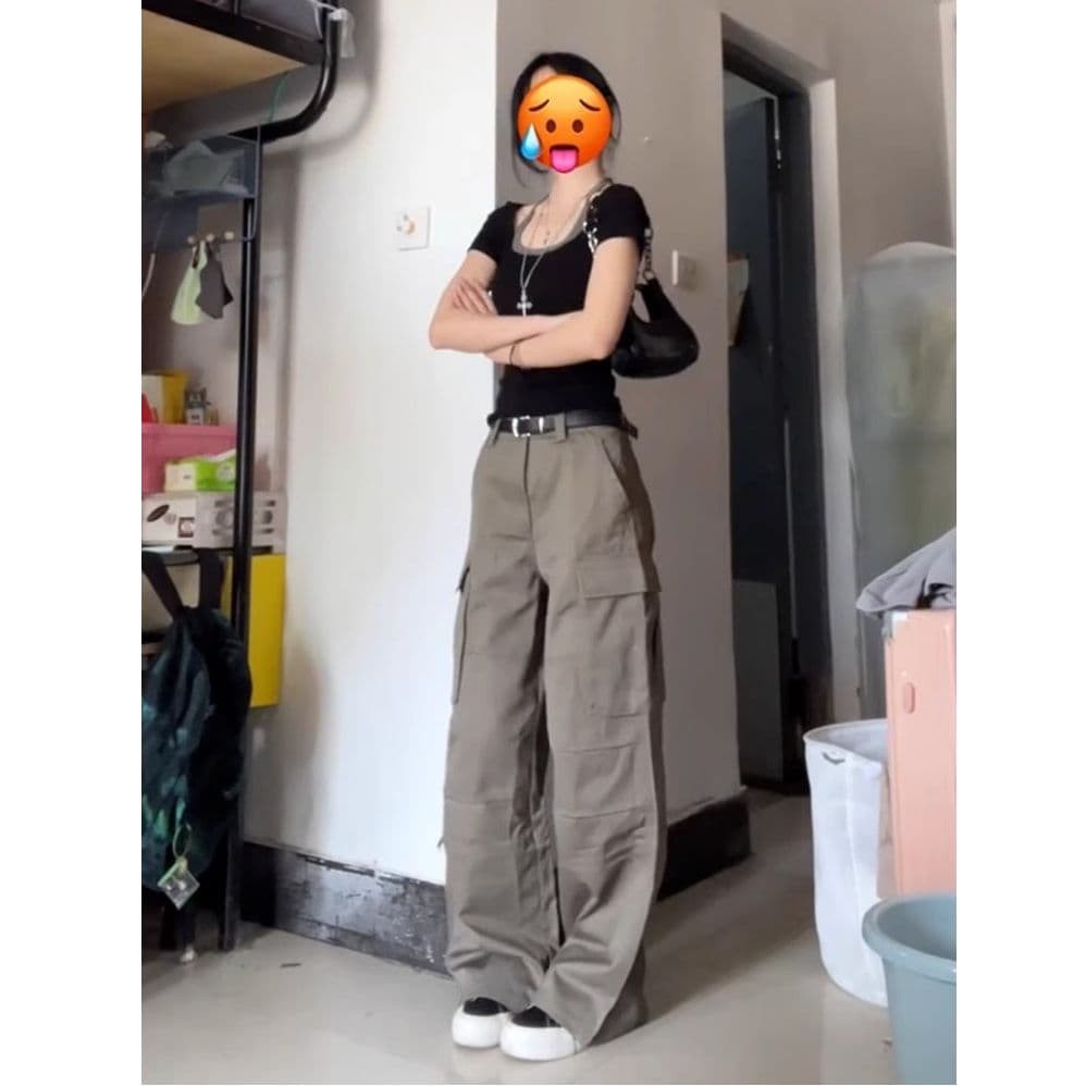 아메리칸 레트로 검정색 페이크 레이어드 긍정적 인 어깨 반팔 티셔츠 여성 여름 2026 새로운 핫걸 패치워크 쇼트 스타일 맨위 이미지 4