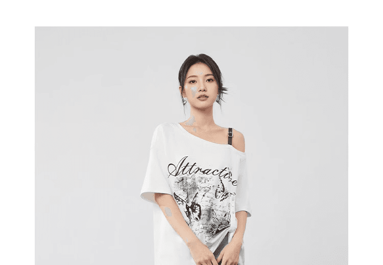 와 사고 방식 빅 사이즈 여성 2026 여름 새로운 아메리칸 달콤한 차가운 핫걸 품격 다용도 출퇴근 다용도 맨위 상세 이미지 6