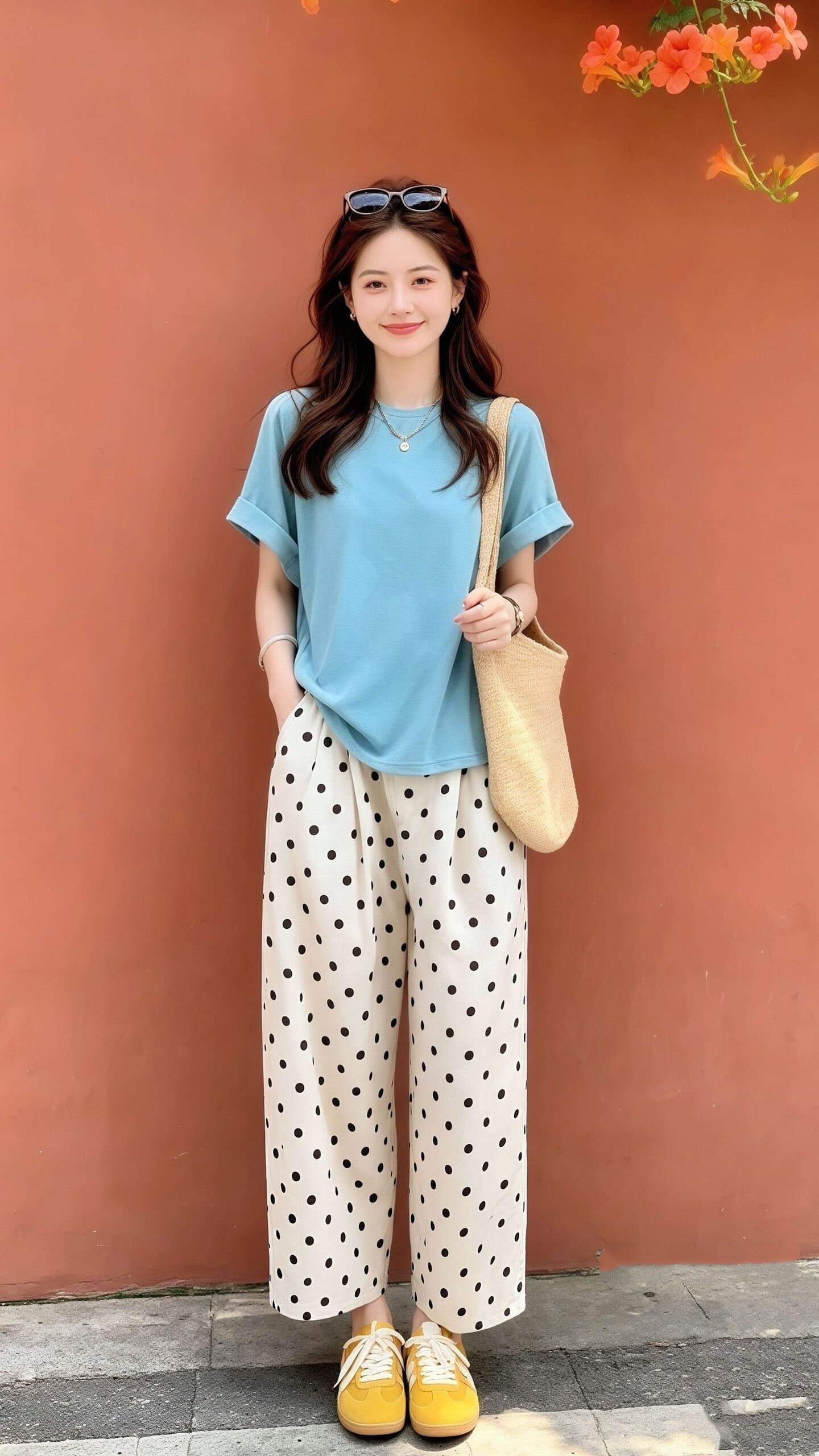 눈꽃 면 파란색 볼륨 측면 루즈핏 반팔 티셔츠 여성 26 새로운 여름 도파민 고유 한 아름다운 맨위 상세 이미지 2