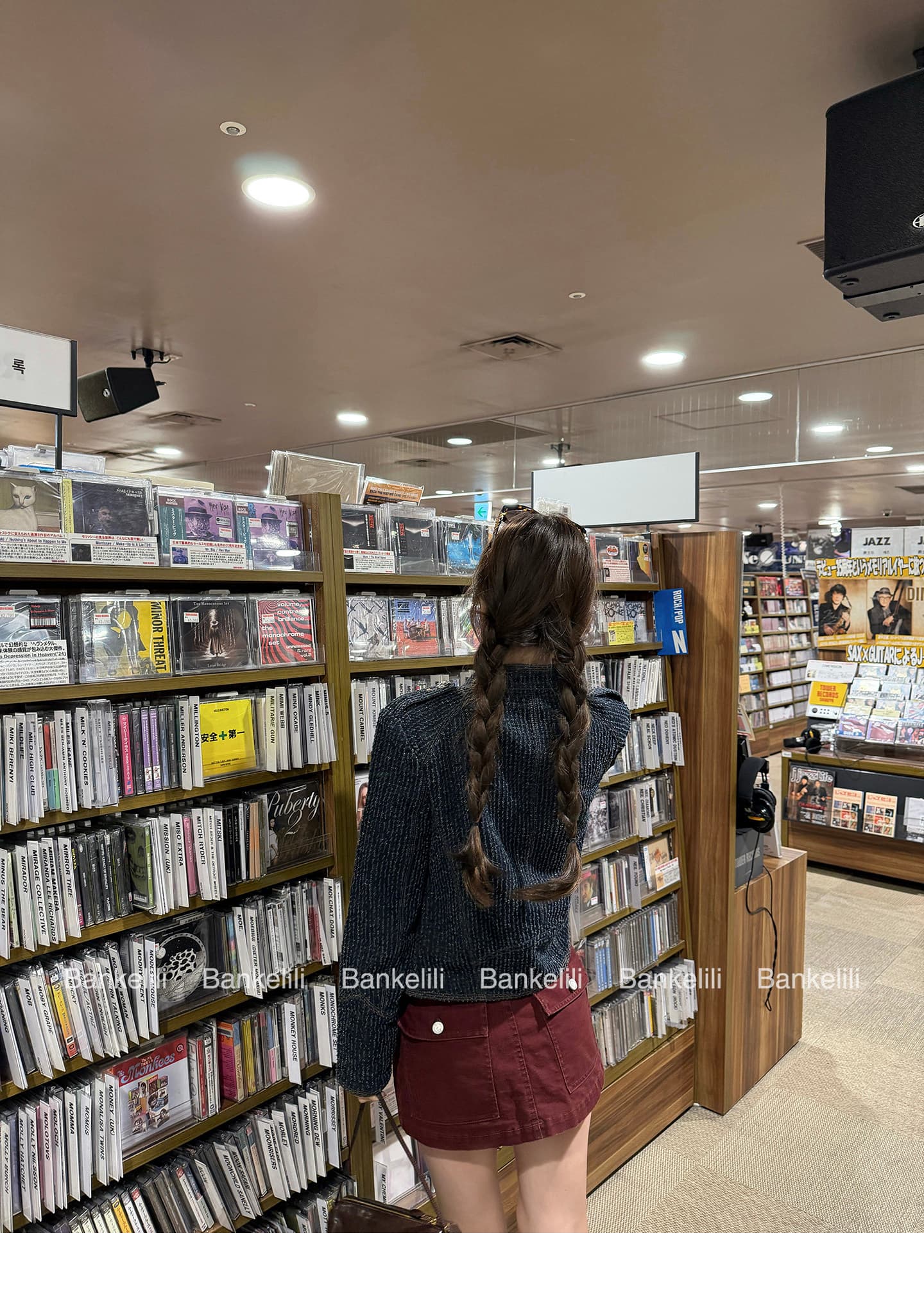 밤나무 코코아 bankelili 나폴레옹 스탠드 칼라 단추 데님 여성 코트 작은 대중 디자인 쇼트 스타일 재킷 상세 이미지 34