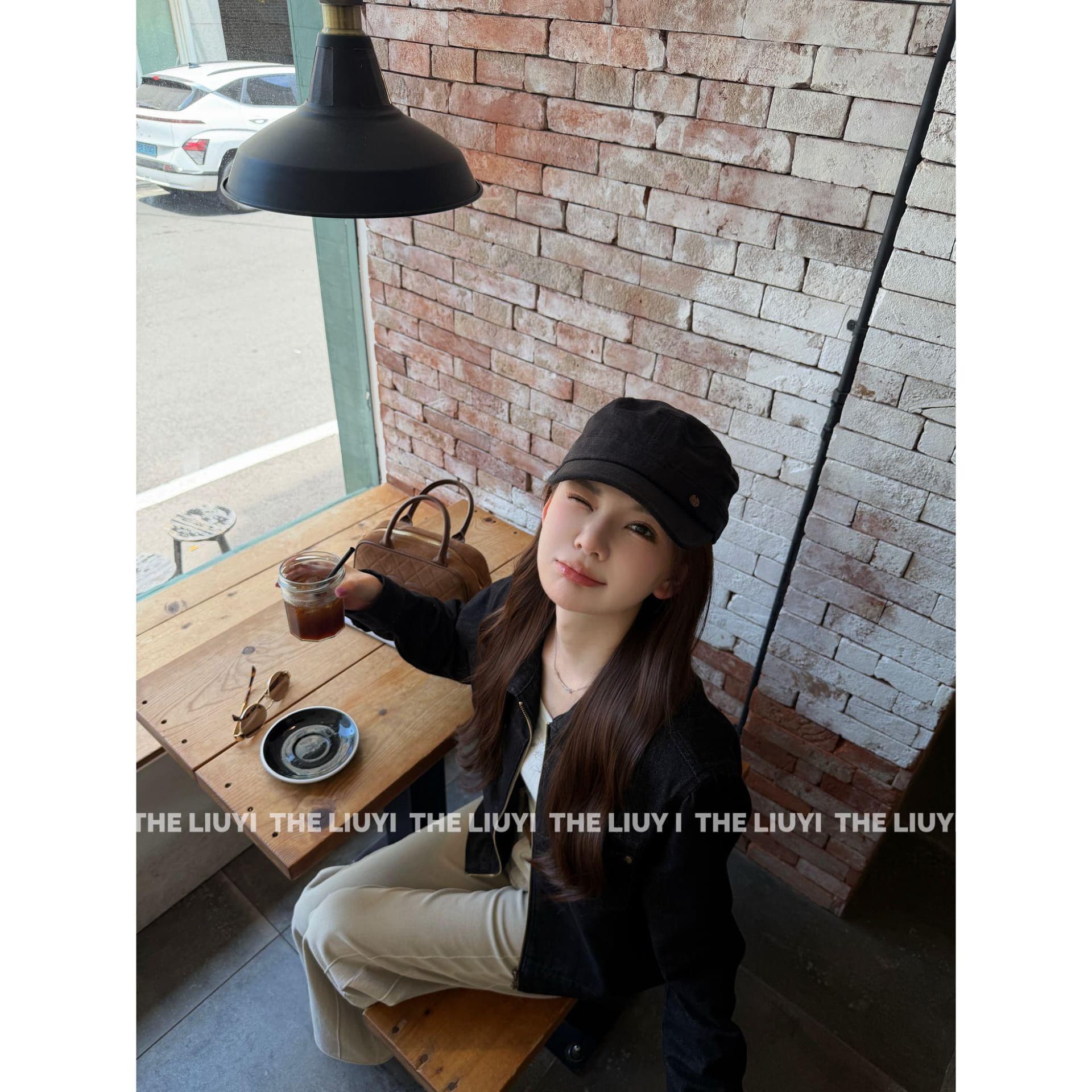 liuyi 멜버른 가을 블랙 골드 레트로 데님 루즈핏 재킷 재킷 6729a7 상세 이미지 6