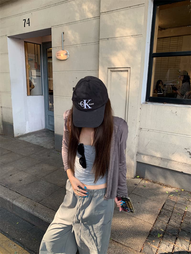 있음 선적 실사 고급 회색 기초 긴팔 후드 오픈 가디건 작은 외투 회색 슬립 육군 녹색 워크웨어 팬츠 상세 이미지 8