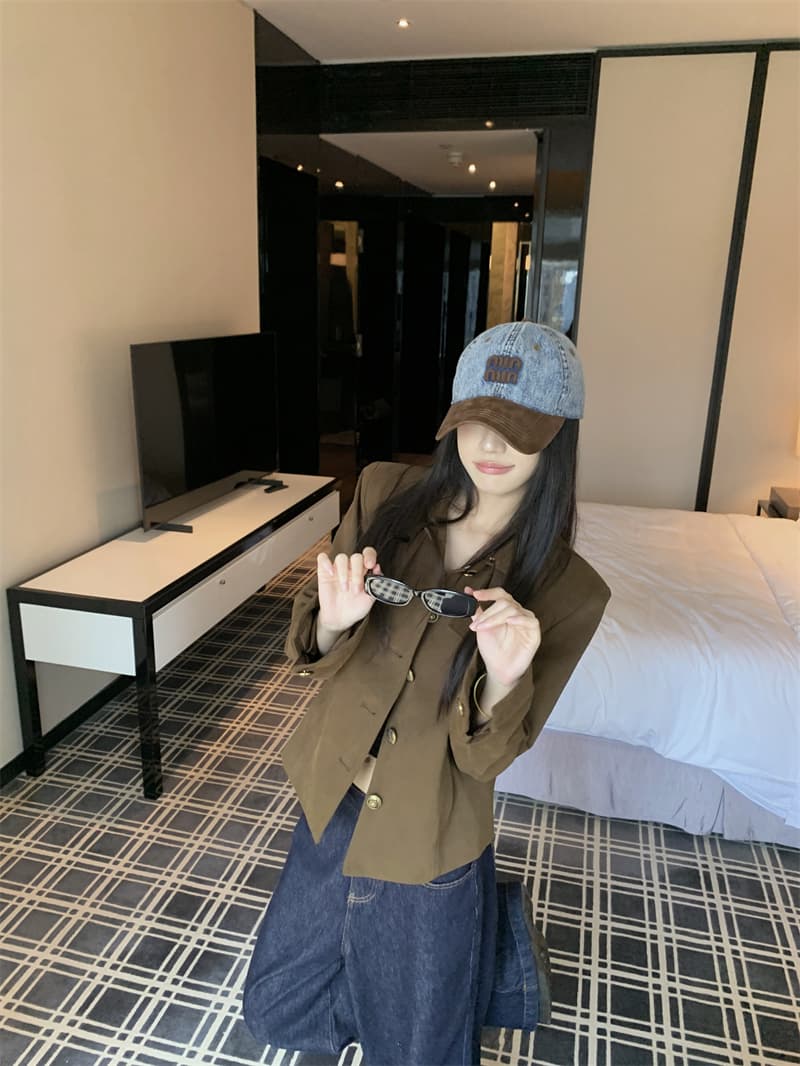 실사 정가 작은 대중 디자인 섹션 폴로 칼라 프로필 모양 공예 재킷 다용도 워크웨어 바람 재킷 맨위 상세 이미지 5