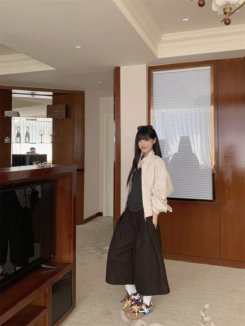 실사 정가 니켈 스타일 디자인 센스 캐주얼 재킷 여성 스탠드 칼라 잘 생긴 느긋한 센스 쇼트 스타일 재킷 상세 이미지 13