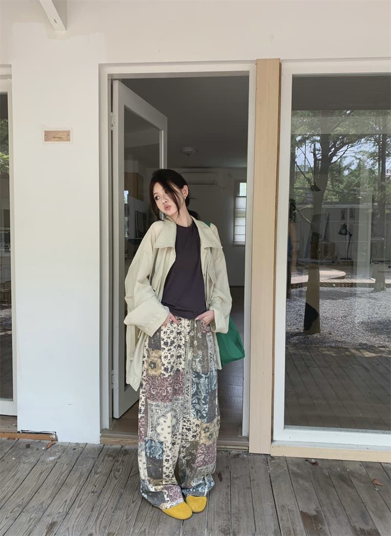 있음 선적 실사 이른 가을 얇은 스타일 3 차원 주머니 중간 길이 자외선 차단 대 에디션 재킷 행침 목 둘 착용 조끼 이미지 2