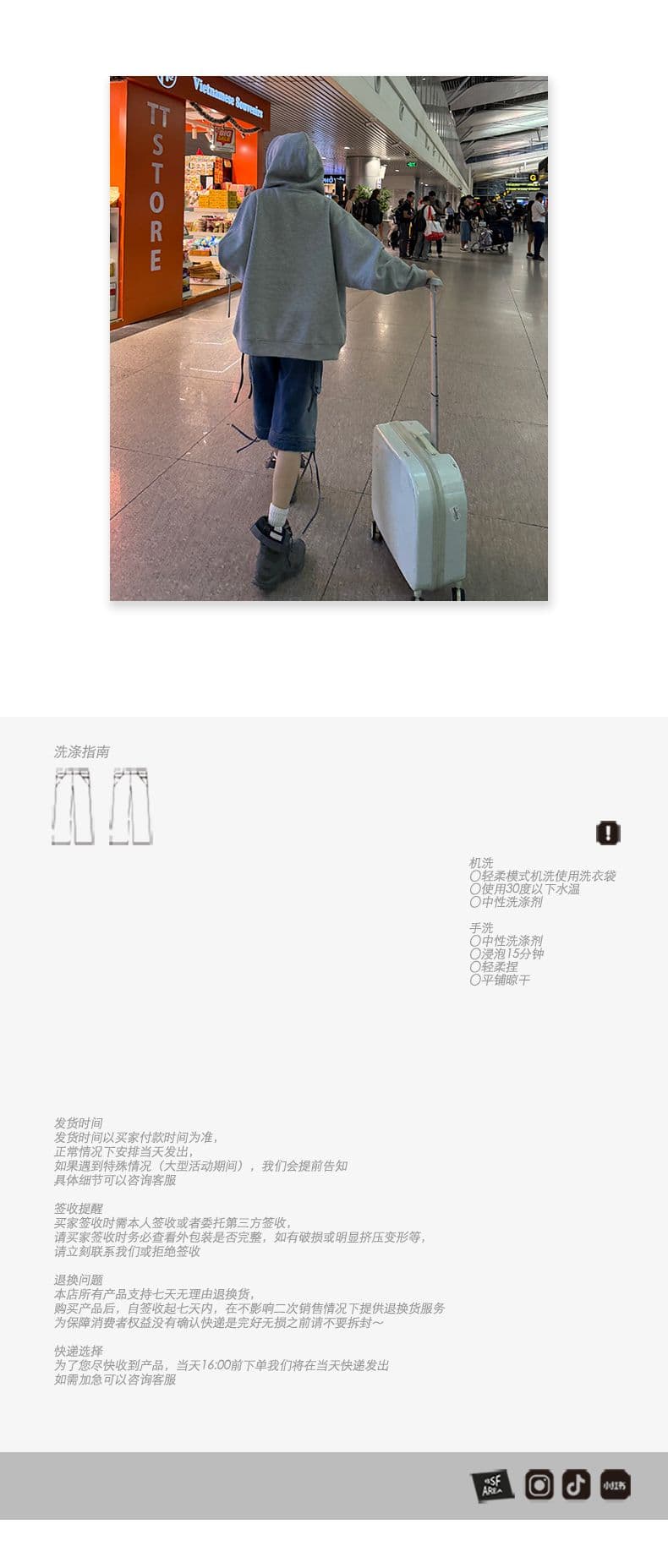 봄 여름 신제품 인기 트렌드 Na 리안 섹션 세련된 느슨함 싱글 제품 워크웨어 단 닝 바지 상세 이미지 8