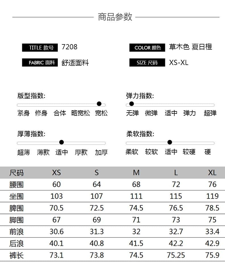 도파민 주황색 넓은 다리 워크웨어 7부 바지 여성 2026 여름 새로운 디자인 센스 루즈핏 슬림해 보이는 캐주얼 바지 상세 이미지 4