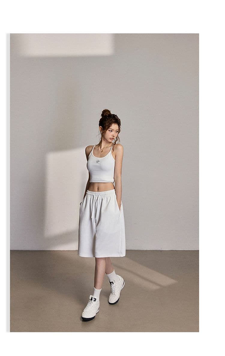 2 색 아메리칸 레트로 루즈핏 와이드 레그 팬츠 허리밴드 펌프 로프 다용도 스트레이트 오부 바지 여름 캐주얼 바지 여성 상세 이미지 27