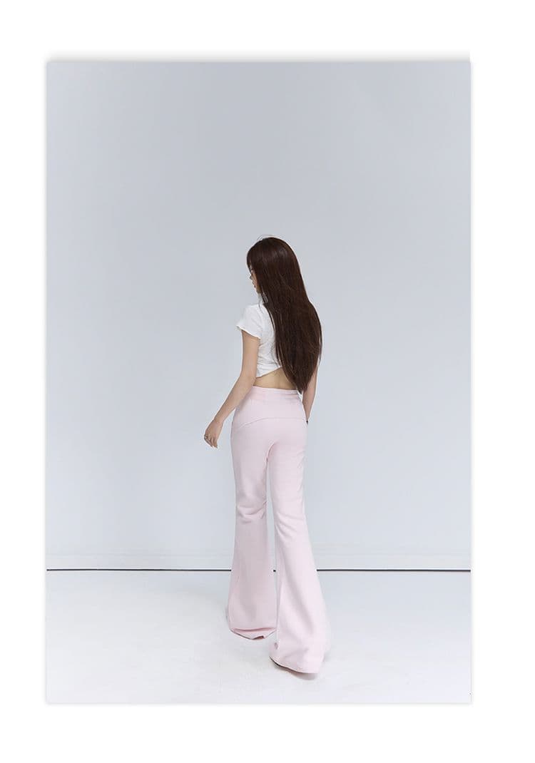 5 색 아메리칸 레트로 다용도 몸매 가꾸기 슬림해 보이는 나팔 바지 느긋한 도루 센스 운동 바지 캐주얼 바지 여성 가을 상세 이미지 17