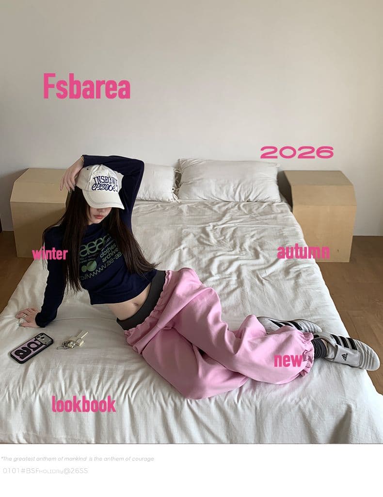 가을로 신제품 빛 발레 연습 서비스 시리즈 일상 표지 고기 한 부서 달콤한 매운맛 느슨함 웨이 바지 상세 이미지 1