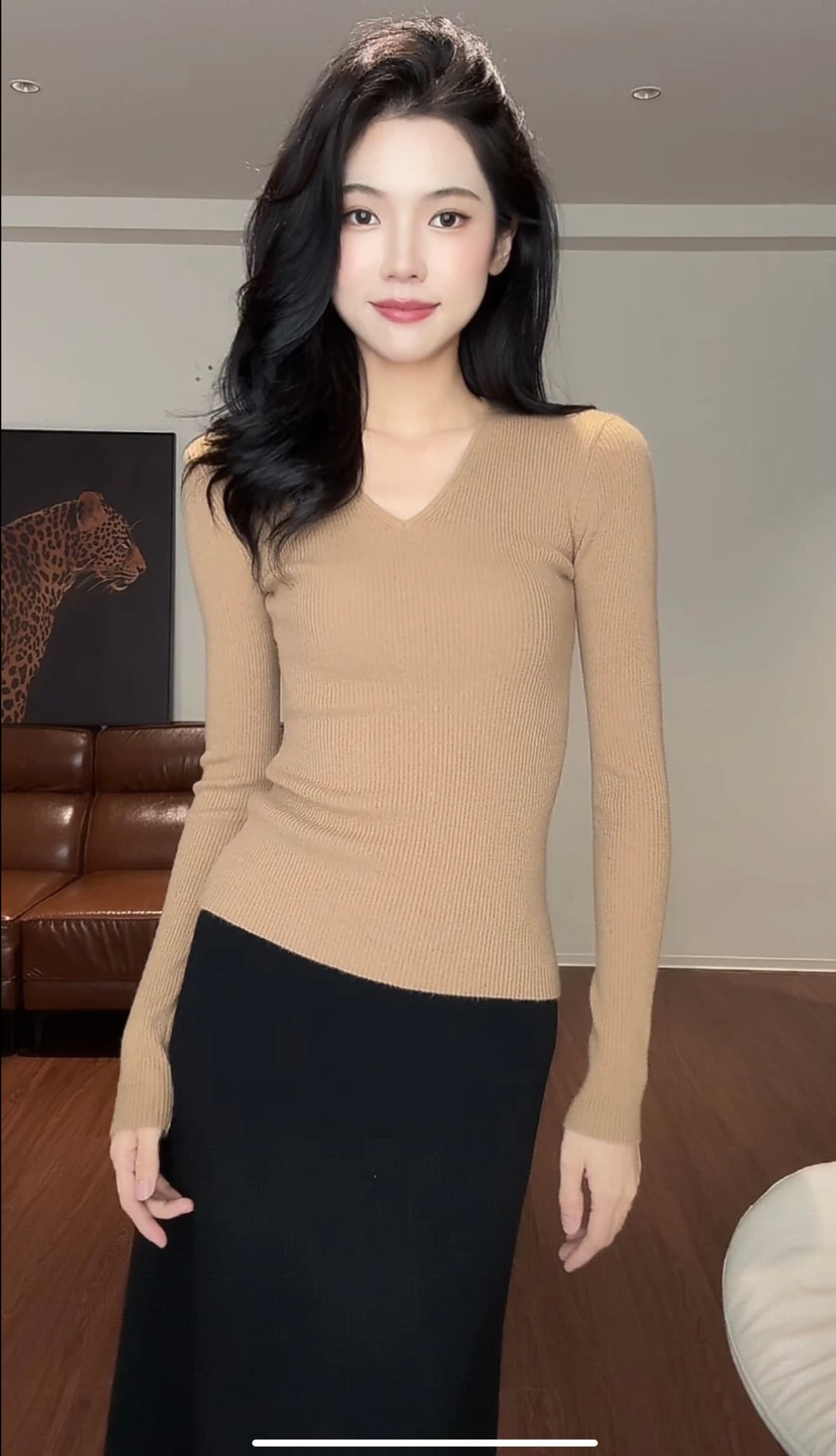 zouyashifa 만나는 베스트 몸매 가꾸기 종류 익스트림 제인 인사이드 가져 가라. V넥 니트 스웨터 ysa89285 이미지 4