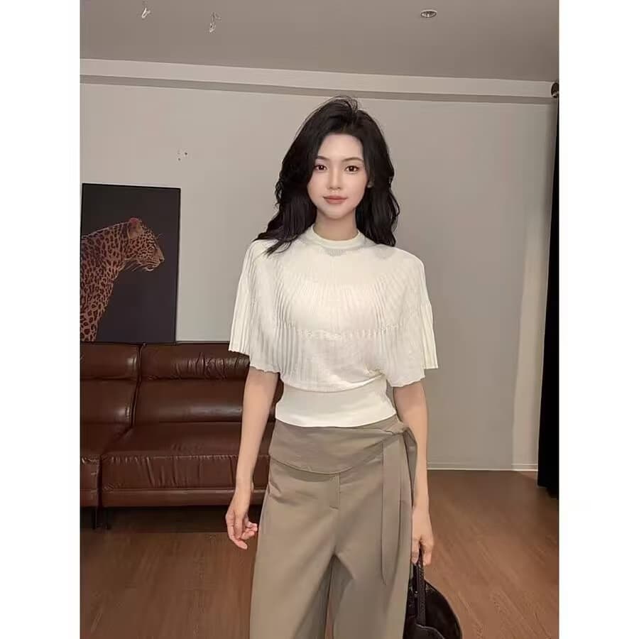 zouyasifa 품격 다용도 슬림해 보이는 라운드 넥 니트 맨위 ysa22121 상세 이미지 2