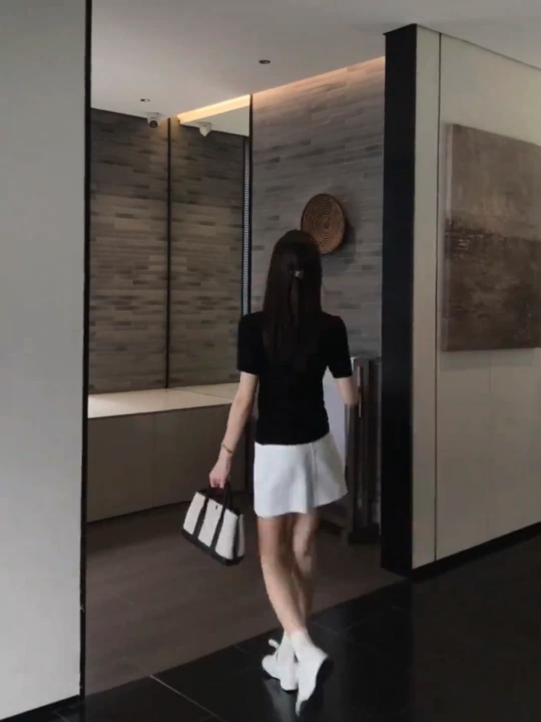 린 천 입력 버릇 새로운 품격 슬림해 보이는 연령 감소 캐주얼 고급 센스 운동 바람 패션 세트 이미지 4