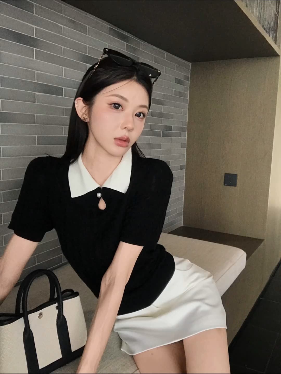 린 천 입력 버릇 새로운 품격 슬림해 보이는 연령 감소 캐주얼 고급 센스 운동 바람 패션 세트 상세 이미지 4