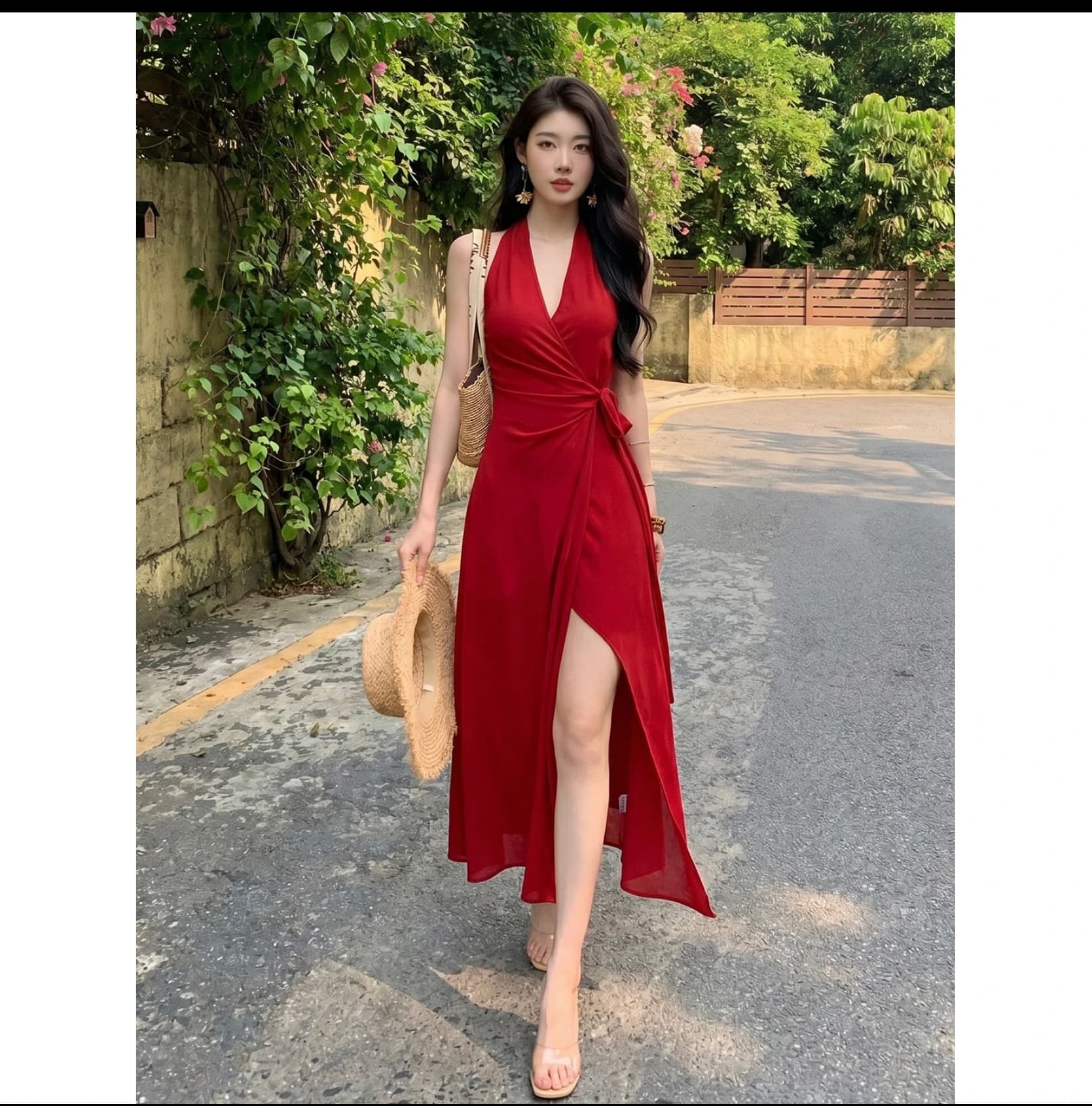 jijinqi 여름 새로운 다기능 품격 슬림해 보이는 디자이너 드레스 ye03lzpt2245