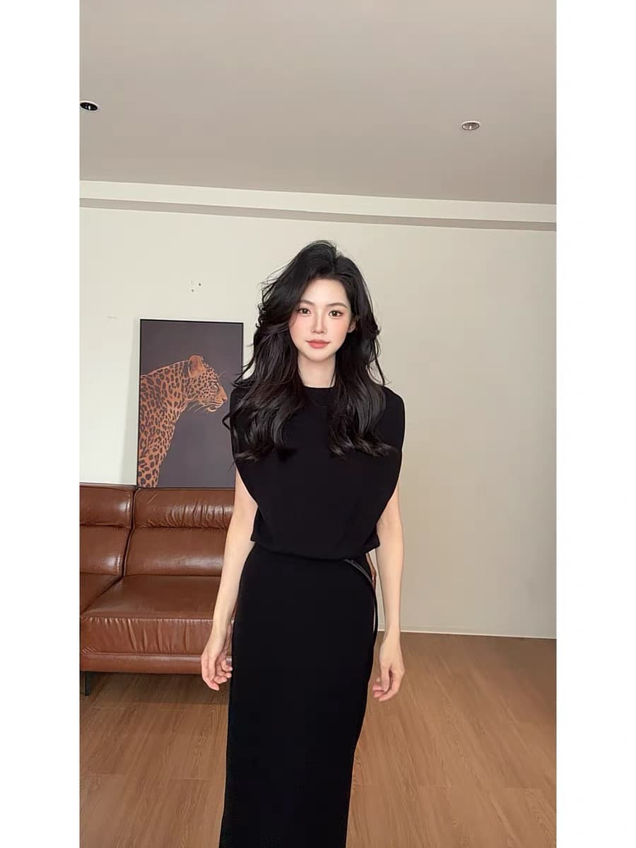 zouyashifa 여름 외국 가스 연령 감소 니트 품격 드레스 ysa22198 이미지 3