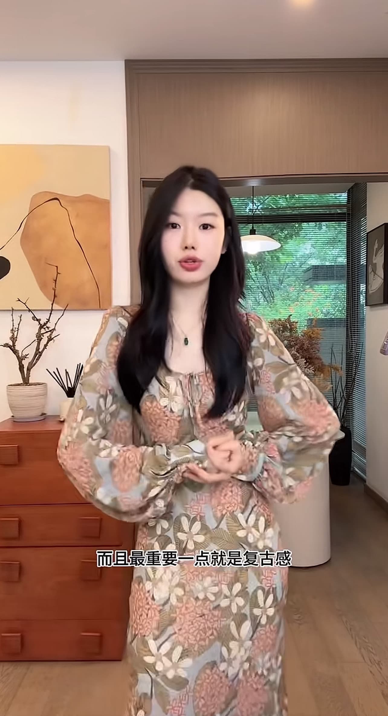rae 꽃 객실 안개 언어 여름 새로운 프랑스식 레트로 허리 수축 슬림해 보이는 품격 꽃무늬 드레스