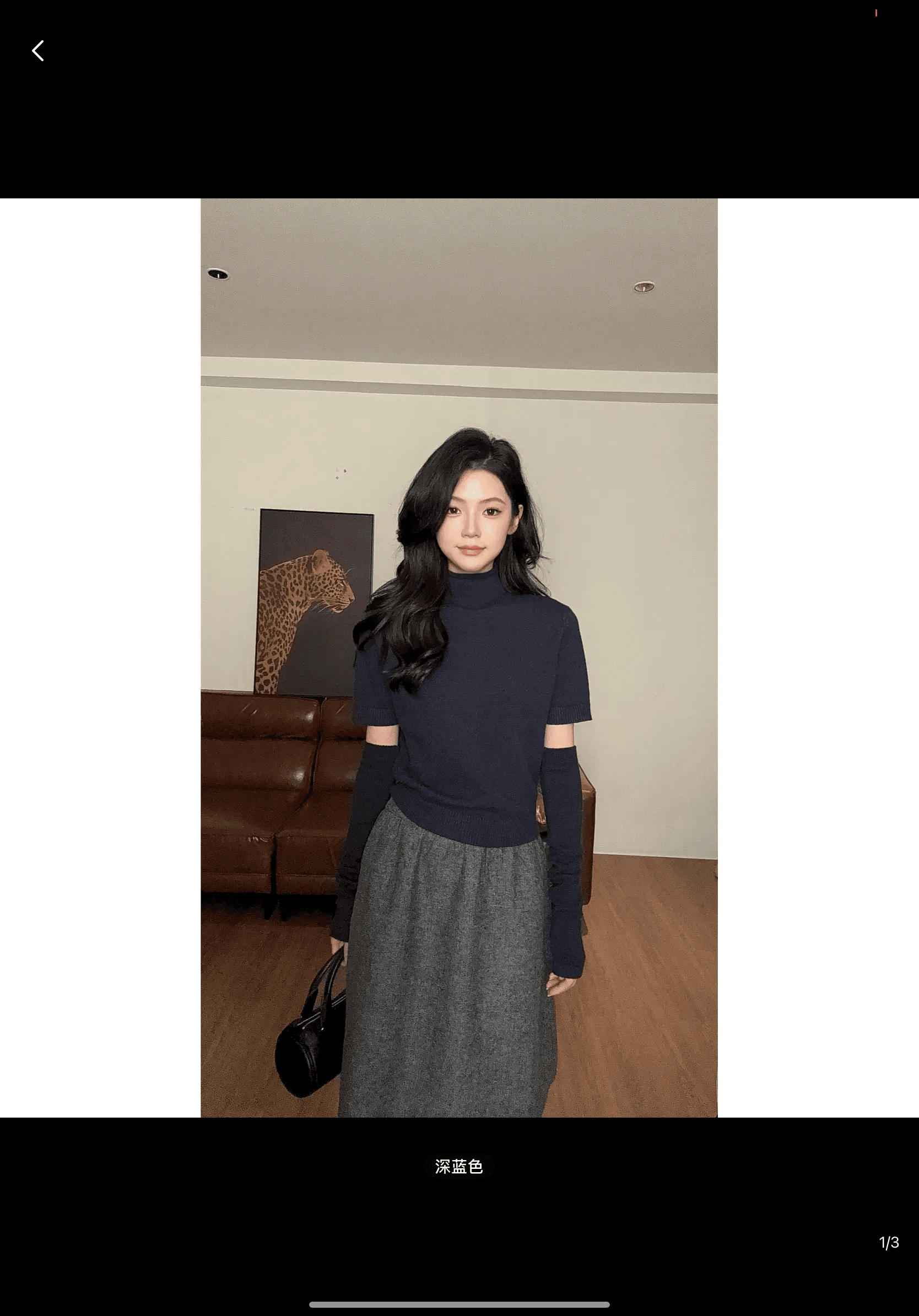 zouyashifa 작은 대중 디자인 센스 품격 캐주얼 고급 센스 모직물 맨위 ysa26820 상세 이미지 2
