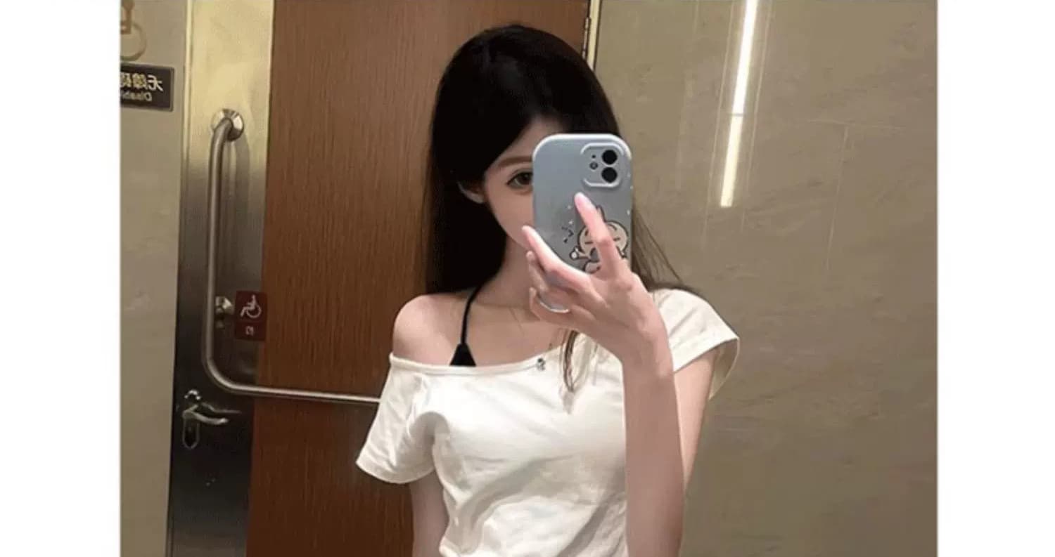원본 품질 순수한 욕망 오프숄더 반팔 티셔츠 여성 여름 몸매 가꾸기 다용도 맨위 상세 이미지 4