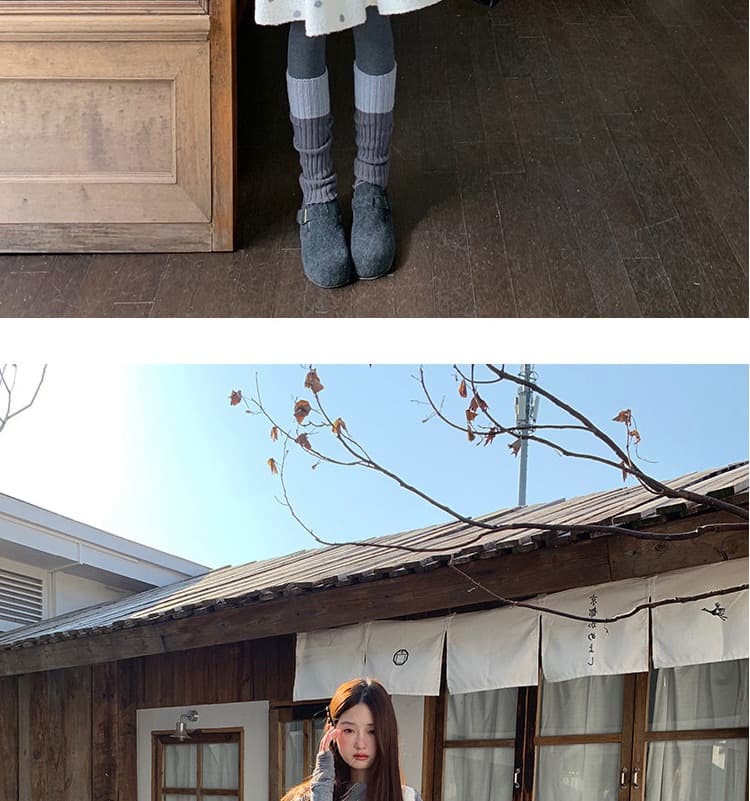 새로운 지금 지금 2026 가을 겨울 달콤함 활력 분위기 센스 도트 무늬 양털 조끼 스커트 De 용량 만나는 세트 상세 이미지 44
