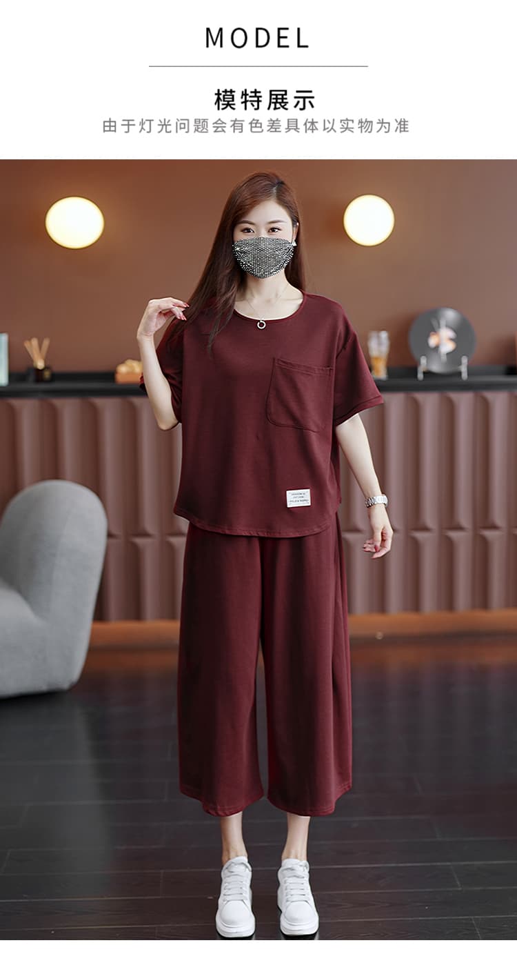 실사 2026 여름 드레스 새로운 패션 품격 빅 사이즈 루즈핏 슬림해 보이는 표지 고기 통통한 여동생 외국 가스 다용도 투피스 세트 상세 이미지 13