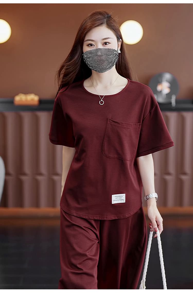 실사 2026 여름 드레스 새로운 패션 품격 빅 사이즈 루즈핏 슬림해 보이는 표지 고기 통통한 여동생 외국 가스 다용도 투피스 세트 상세 이미지 15